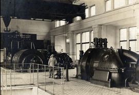 Zařízení elektrárny v roce 1938